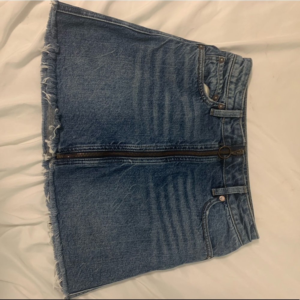 Free People Denim Mini Skirt